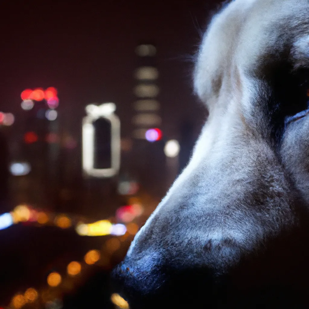 Jak widzi pies w nocy?