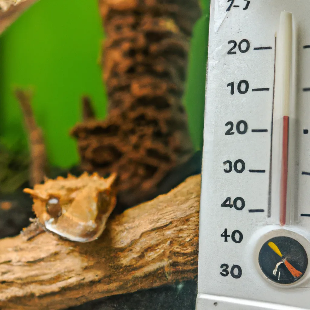 Gekon orzęsiony: Jaka temperatura jest odpowiednia?