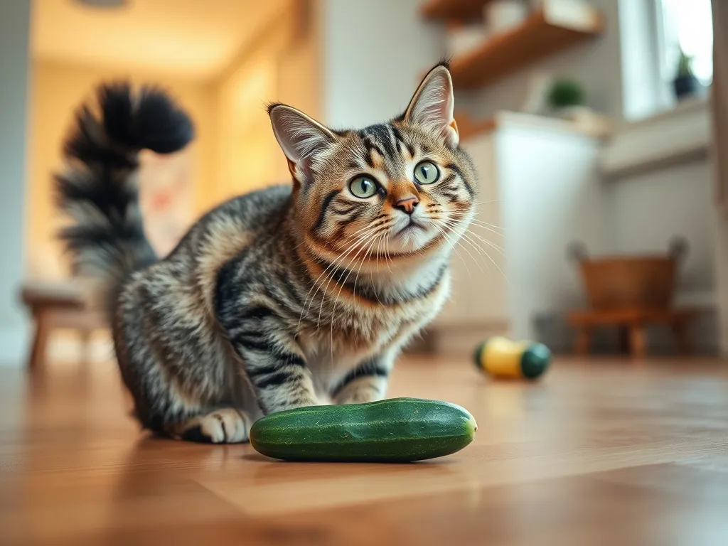 Dlaczego koty boją się ogórków?